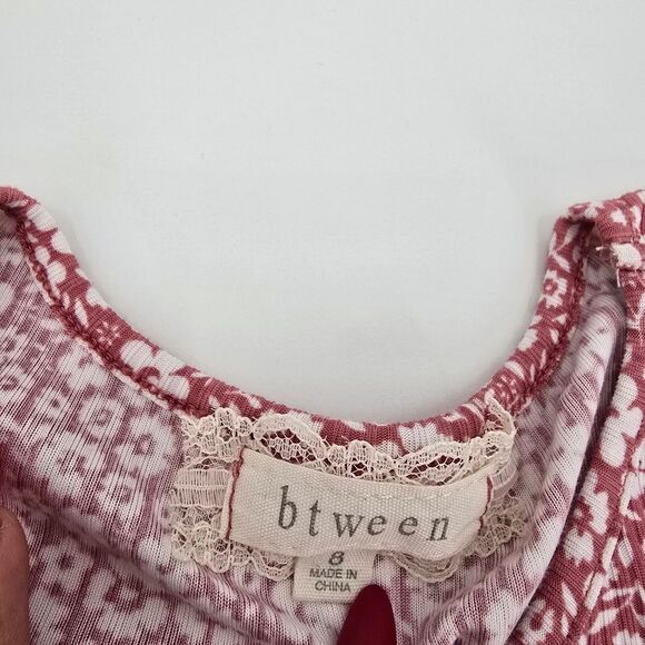 Btween Floral Button-Down Kids Dress Size 8 - Picture 2 of 4